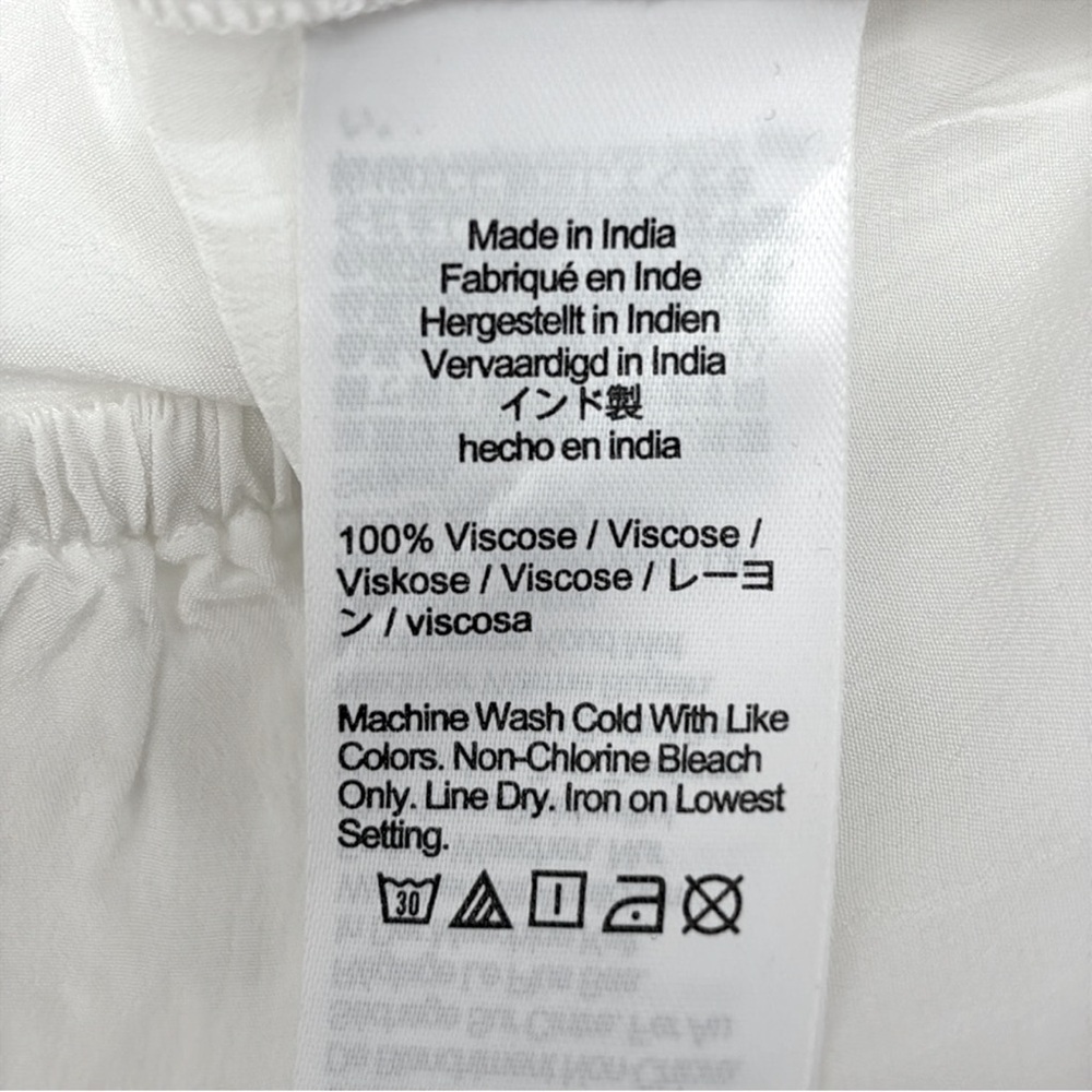 J. Crew Collection sheer gathered top in white size Large NWT CA613 - Picture 8 of 10